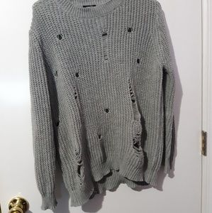 Ripped Rue 21 sweater